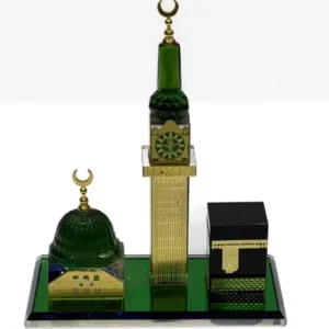 مجسم برج الساعة والكعبة والقبة الخضراء