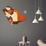 ⁦خريطة الحائط الخشبية للسعودية - إصدار عربي⁩ - الصورة ⁦4⁩