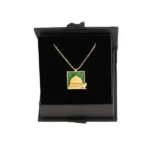 ⁦قلادة تصميم الروضة الخضراء- طلاء ذهب⁩ - الصورة ⁦3⁩