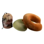 Bantal Perjalanan Busa Memori - dengan Sarung Bantal Mekah