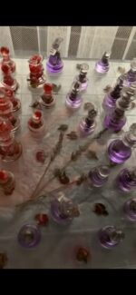 خشک گلاب کے ساتھ رال شطرنج - Image 11