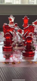 خشک گلاب کے ساتھ رال شطرنج