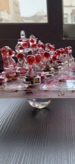 خشک گلاب کے ساتھ رال شطرنج - Image 3