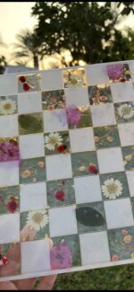 خشک گلاب کے ساتھ رال شطرنج - Image 17