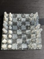 رنگوں اور سونے یا چاندی کے پتوں کے ساتھ رال شطرنج - Image 5