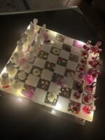 خشک گلاب کے ساتھ رال شطرنج - Image 8