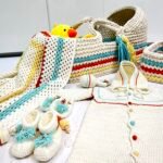 Set complet de crochet pour nouveau-né - design fait à la main dans des couleurs gaies
